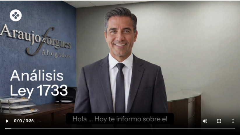 ANÁLISIS DE LA LEY 1733